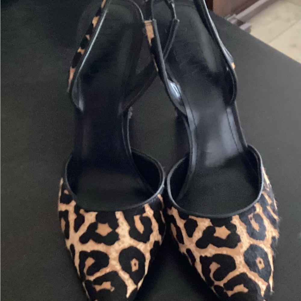 DKNY animal print shoes.
